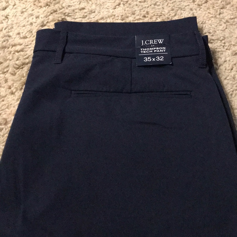 New Men’s J Crew Thompson Tech Pant 35x32 _ Navy